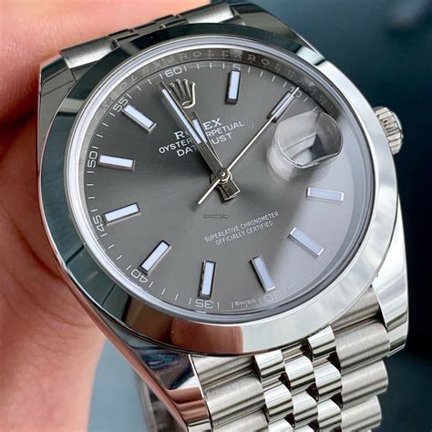 rolex datejust 41 grey jubilee